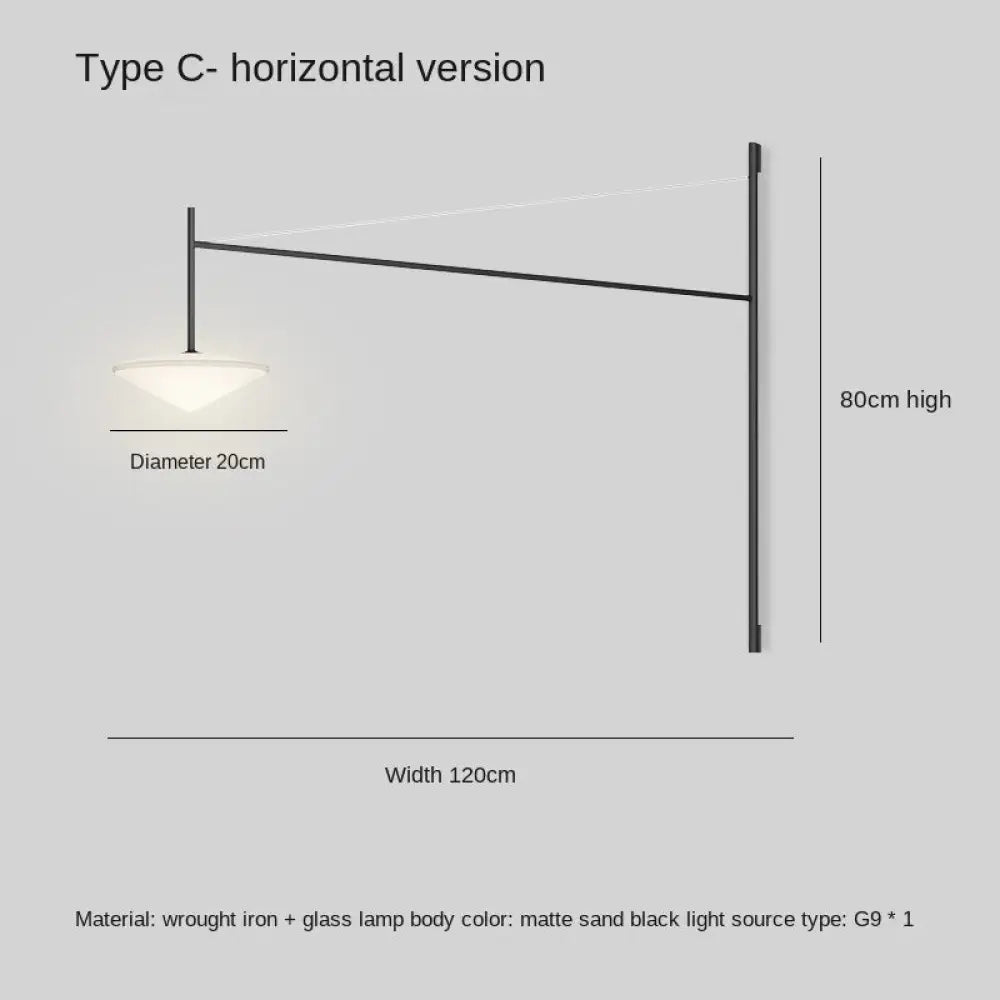 Nordic Led Wall Lamp Living Room Deocration Bathroom Light Background Corridor Long Rocker Arm C