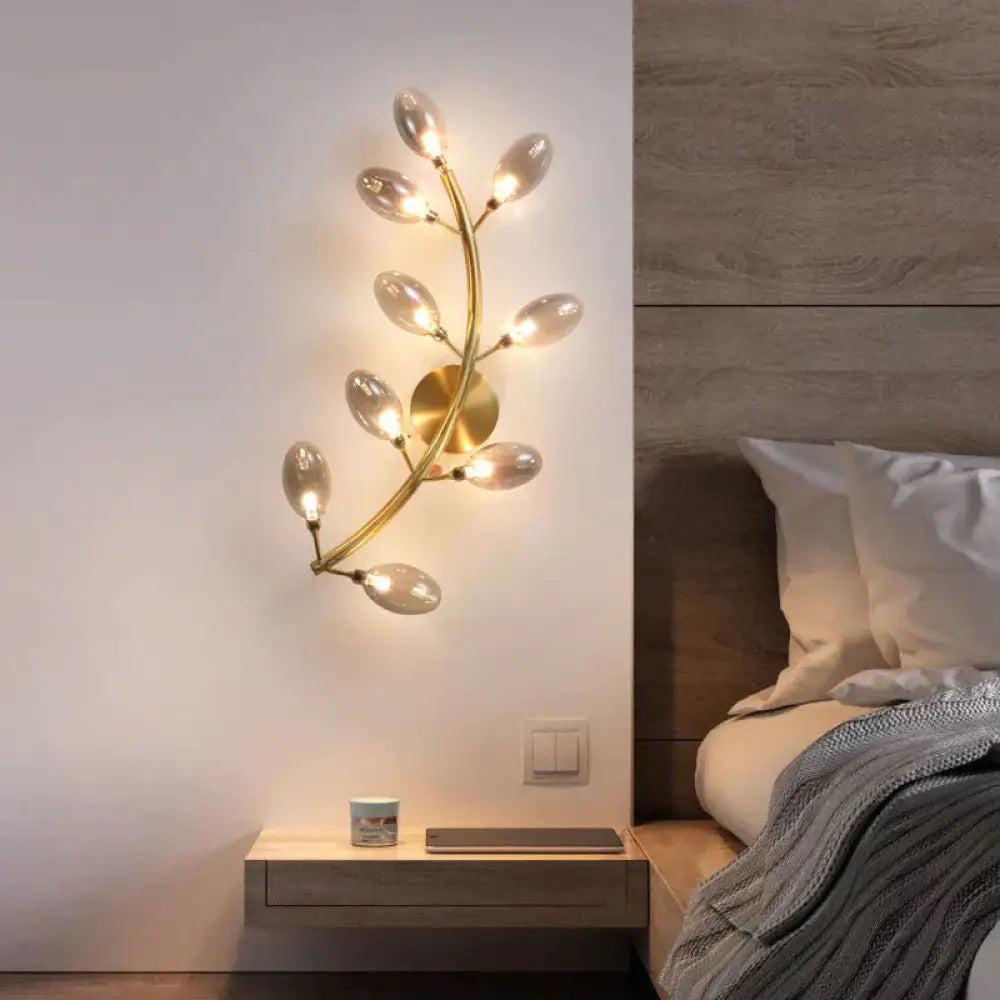 Nordic Living Room Creative Luxury Bedside Copper Wall Lamp Lamps