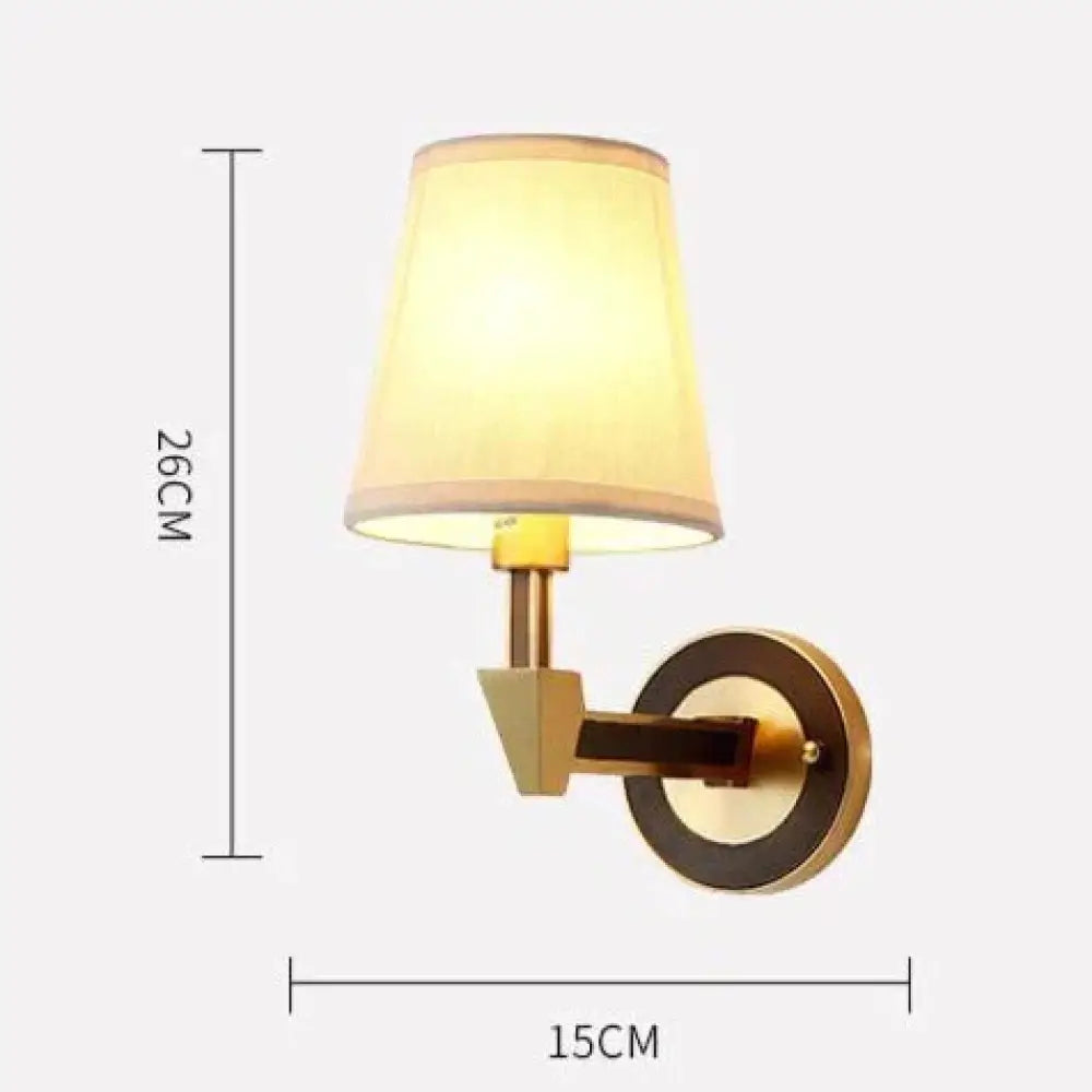 Nordic Minimalist Bedroom Bedside Full Copper Wall Lamp Single Lamps