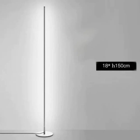 Nordic Minimalist Led Floor Lamps Creative Stand For Living Room Led Black Metal Luminaria Standing