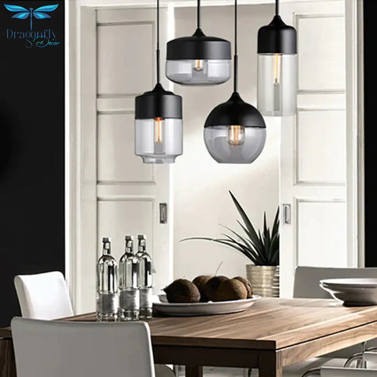 Nordic Modern Loft Hanging Glass Pendant Light For Kitchen Bar Living Room Bedroom