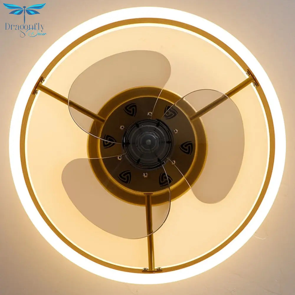 Nordic Modern Luxury Ceiling Fan Lamp - Compact And Creative Design With Remote Control Fan
