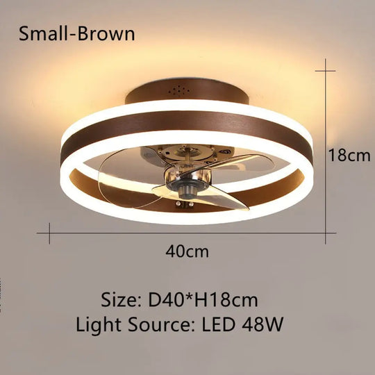 Nordic Modern Luxury Ceiling Fan Lamp - Compact And Creative Design With Remote Control A / 110V Fan