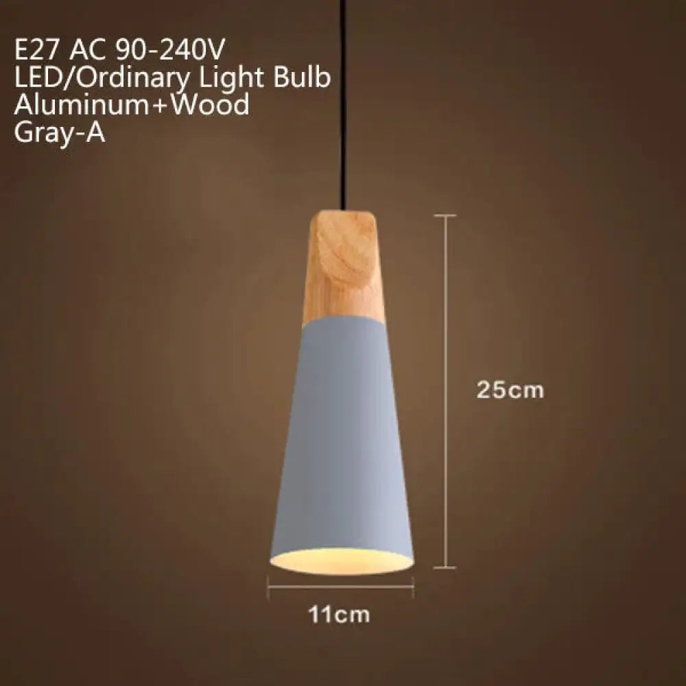 Nordic Modern Macaron Combination Wooden Pendant Lamp Loft Restaurant Cafe Decoration Light Bedroom