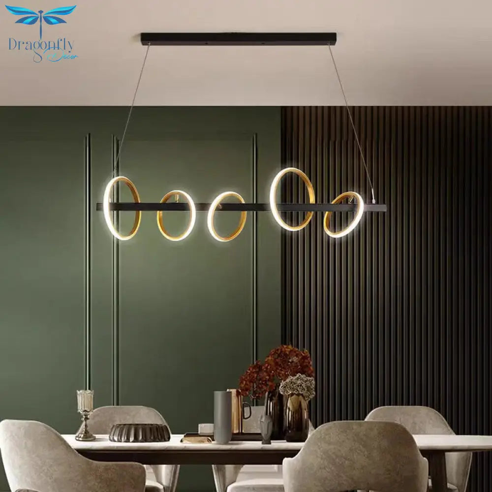 Nordic Modern Restaurant Led Hanging Light Industrial Pendant Lamps Indoor Lighting For Dining