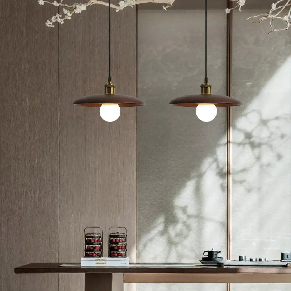Nordic Solid Wood Lamp Restaurant Chandelier Single Head Art B / Warm Light Dia18Cm Pendant