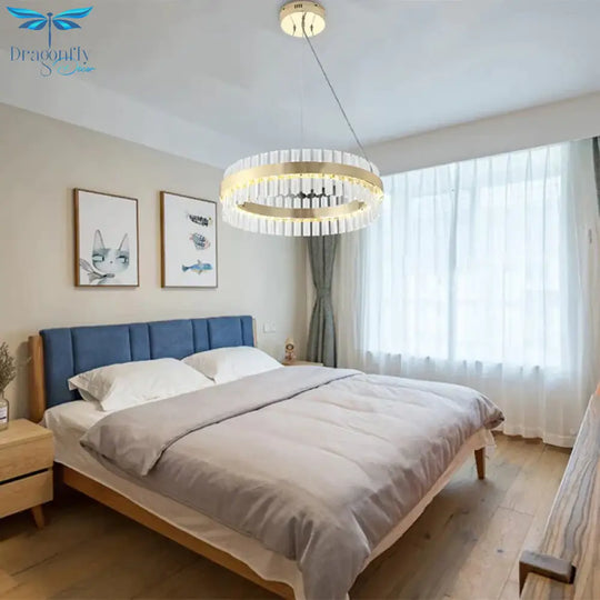 Norris - Luxury Crystal Pendant Light Living Room Led Lamps Dining Modern Hanging Lighting Bedroom
