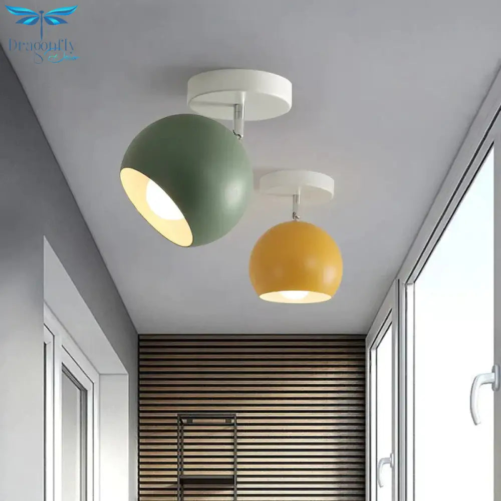 Novelty Indoor Lightings Colorful Led Pendant Lights Marca Lampshade The Corridor Porch Bedroom