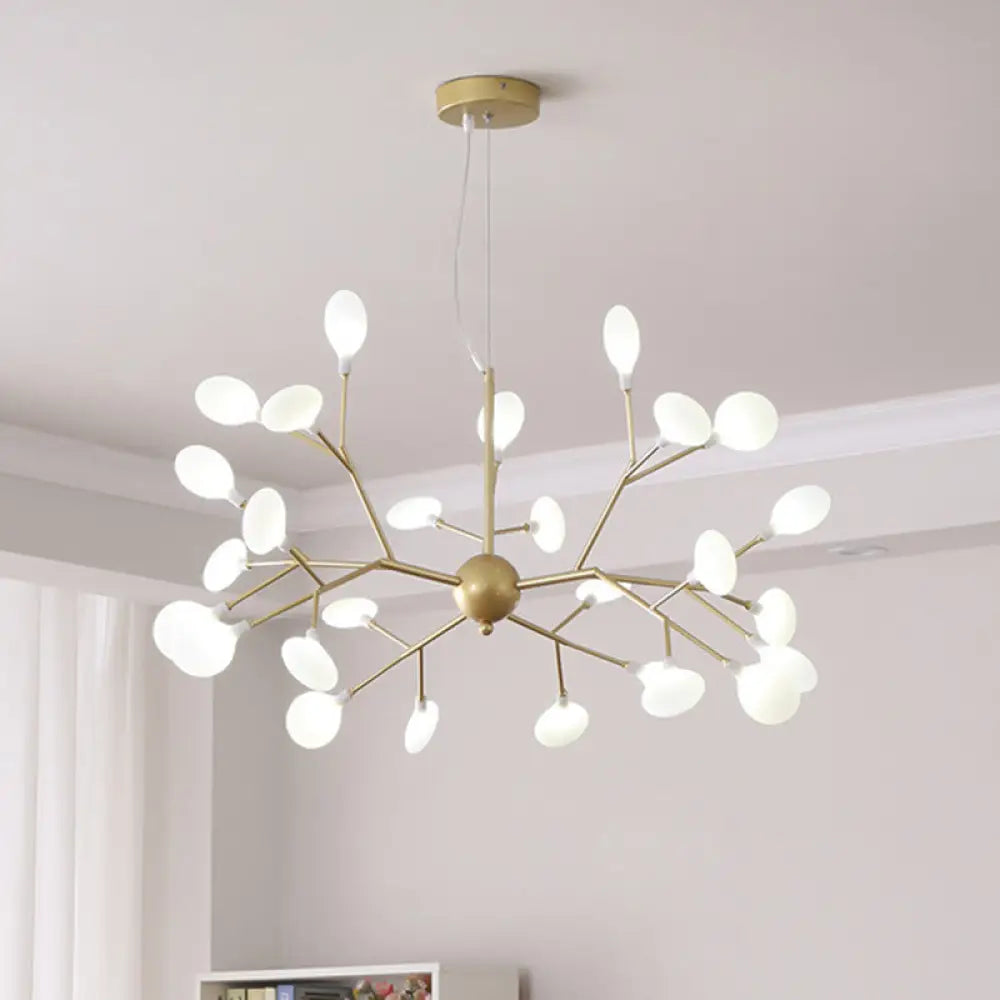 Ocã©Ane - Firefly Chandelier Pendant Light Modern Style Acrylic Living Room Led Hanging In Gold 36 /