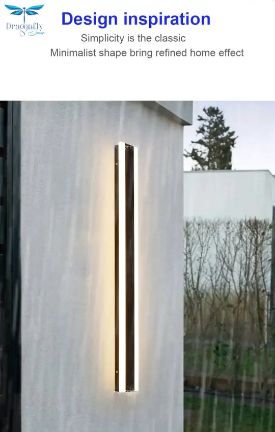 Outdoor Aluminium Waterdichte Wall Mounted Lamp Moderne Ip65 Led Verlichting Tuin Veranda Blaker