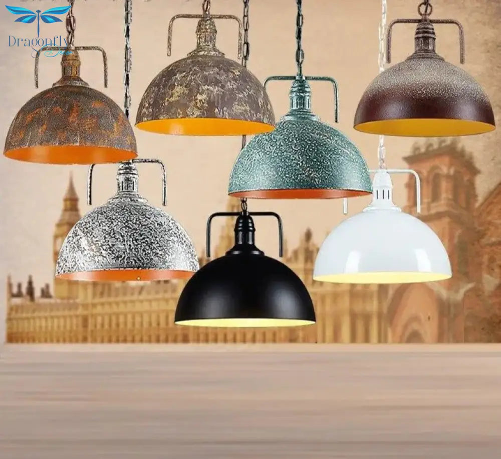 Pendant Light Lamp Shade Retro Nordic Metal Home Industrial Lighting For Kitchen Island Dining Room