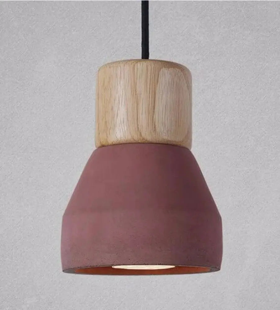 Pendant Lights Modern Fashion Ceiling Lamp Home Lighting Fixture Wood Cement Hanglamp For Kitchen