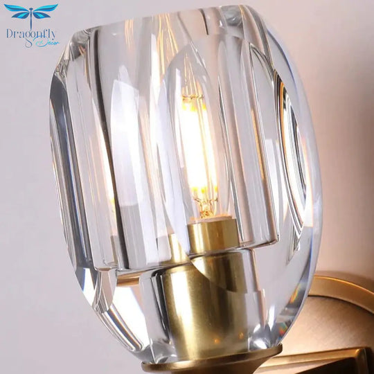 Post - Modern Light Luxury Crystal Copper Wall Lamp Lamps