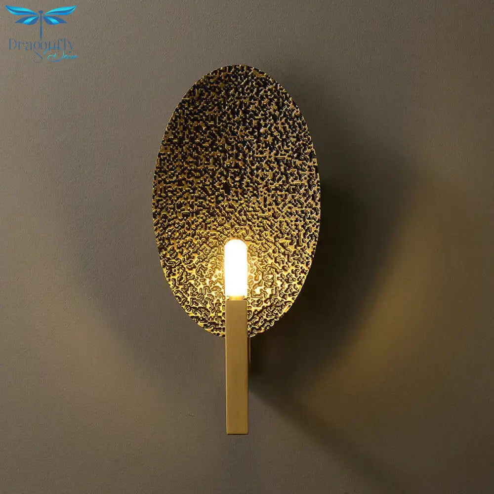 Post - Modern Luxury Copper Wall Lamp Simple Creative Retro Personality Living Room Bedroom Study