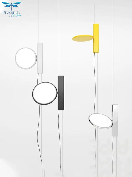 Post-Modern Slideable Pendant Lights Reading Led Hanging Lamp Nordic Living Room Bedroom Bedside