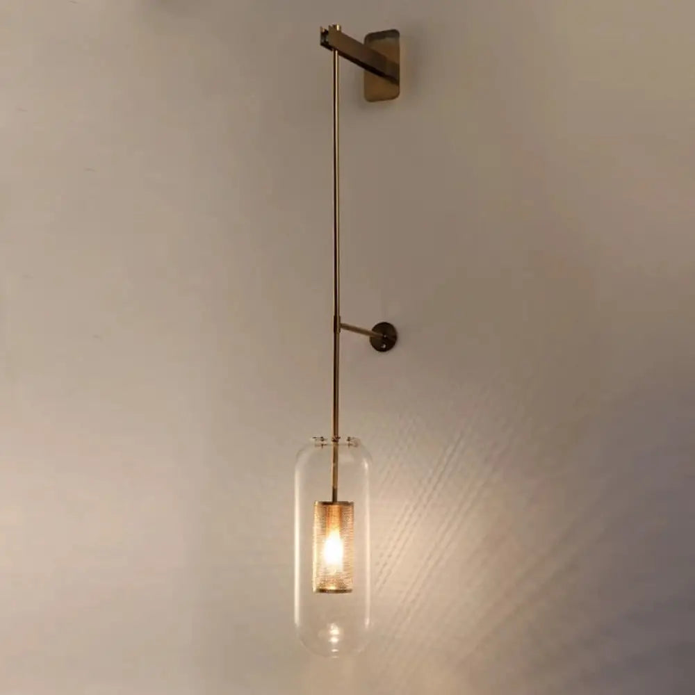 Postmodern Glass Wall Lights Vintage Luxury Gold Led Lamp Sconces For Bedroom Home Indoor Decor