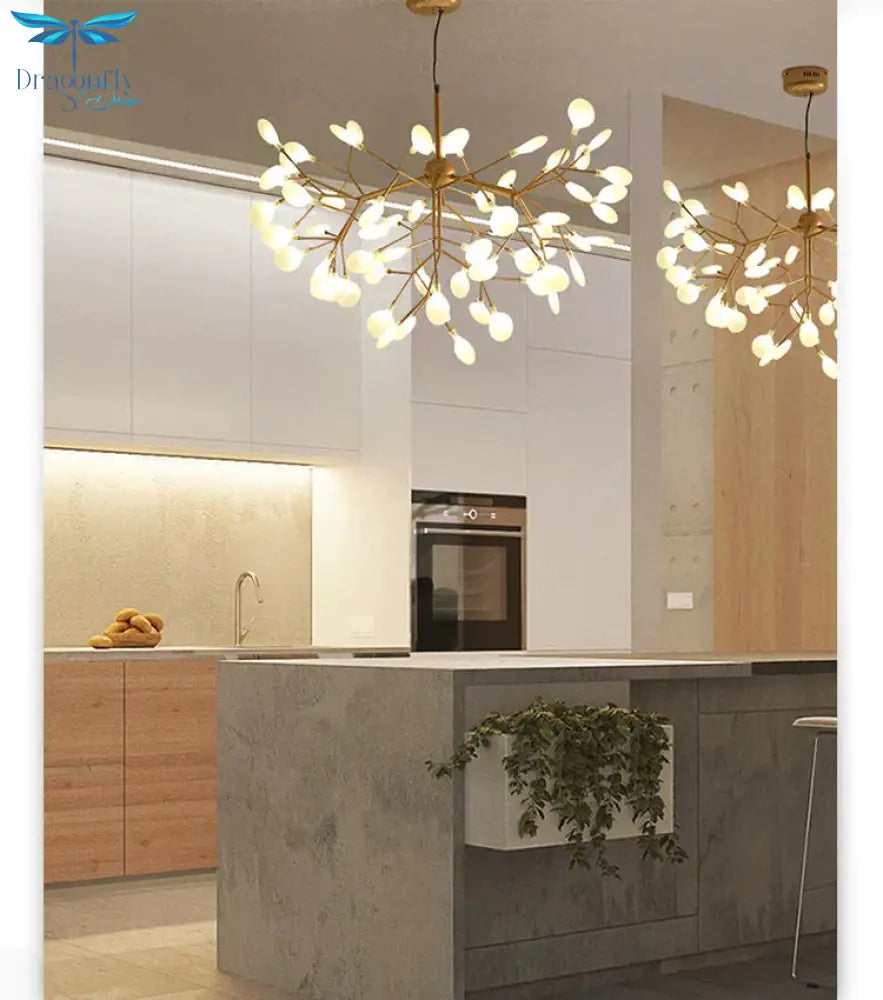 Postmodern Led Chandelier Nordic Living Room Suspended Lighting Home Fixtures Restaurant Hanging