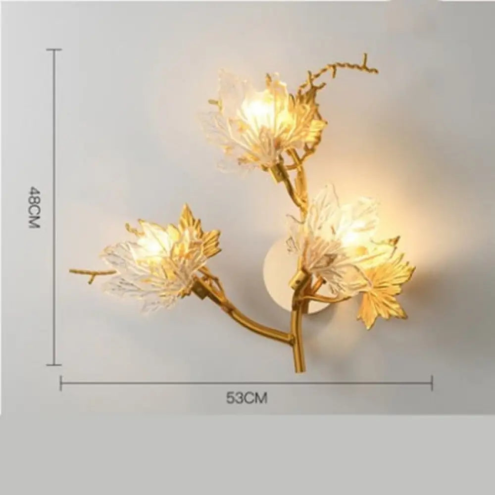 Postmodern Led Glass Chandelier Living Dining Room Bedroom Creative Maple Leaf Decor Pendant Lamps