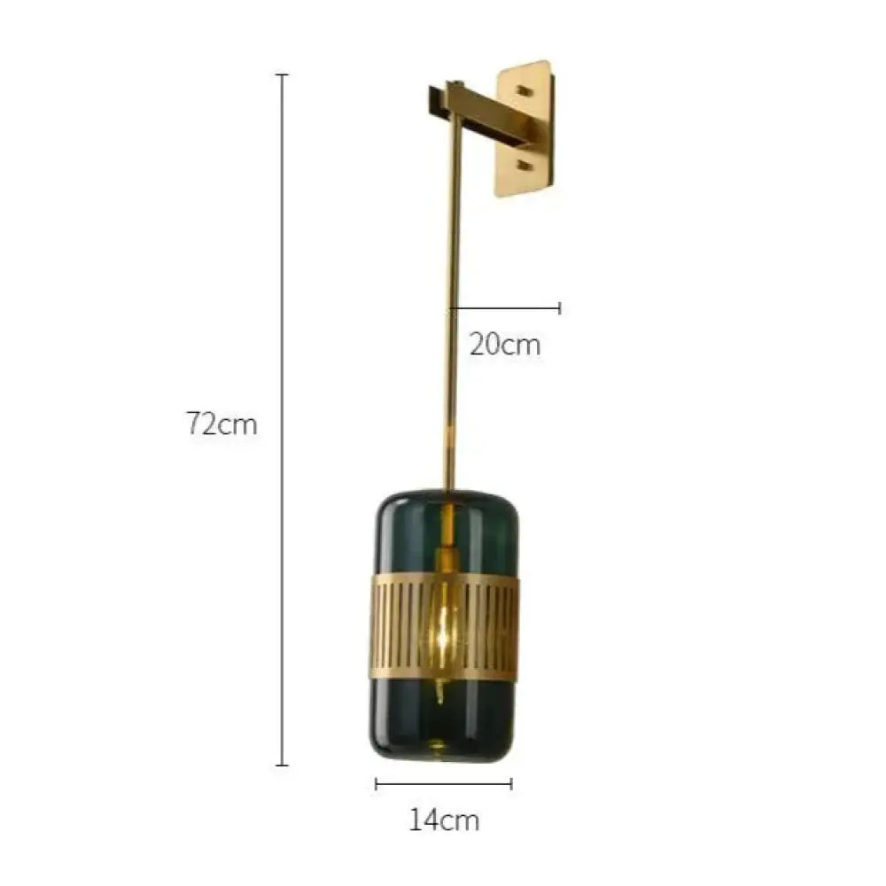 Postmodern Light Luxury Simple Bedroom Bedside Full Copper Wall Lamp B / Does Not Contain A Light