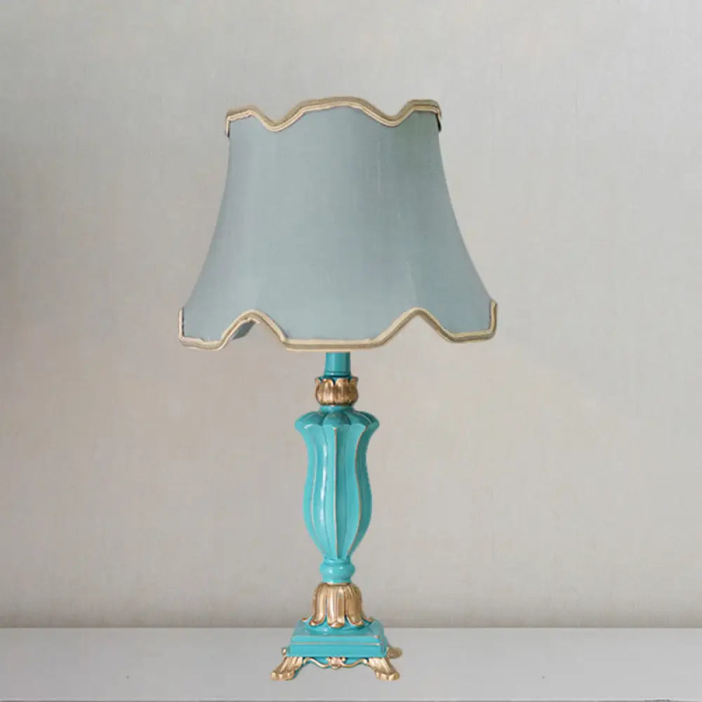 Prudence - White/Blue Table Lamp Blue