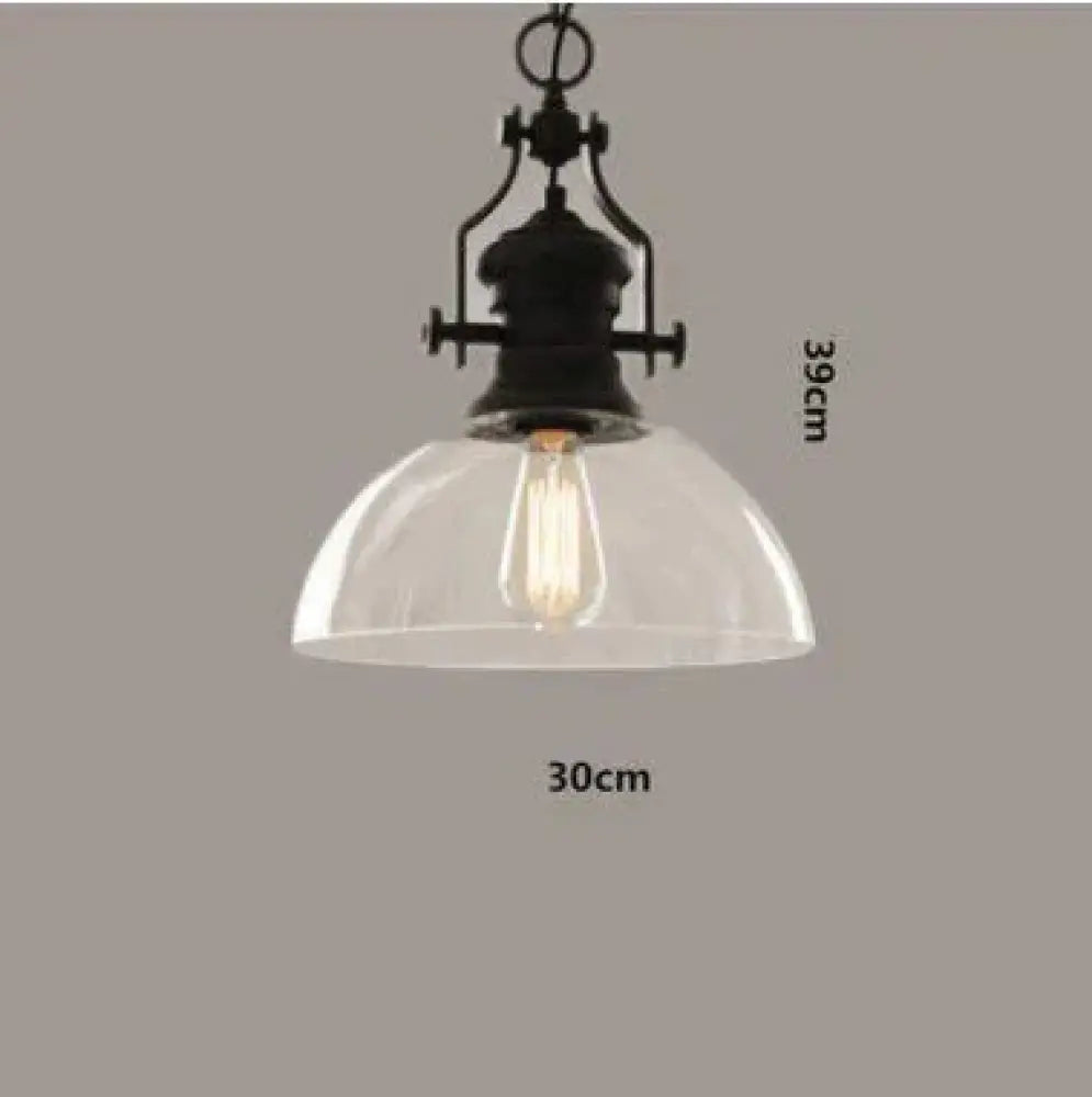 Retro Chandelier Creative Personality L Coffee Restaurant Living Room Bar Glass Lamps A / No Bulb