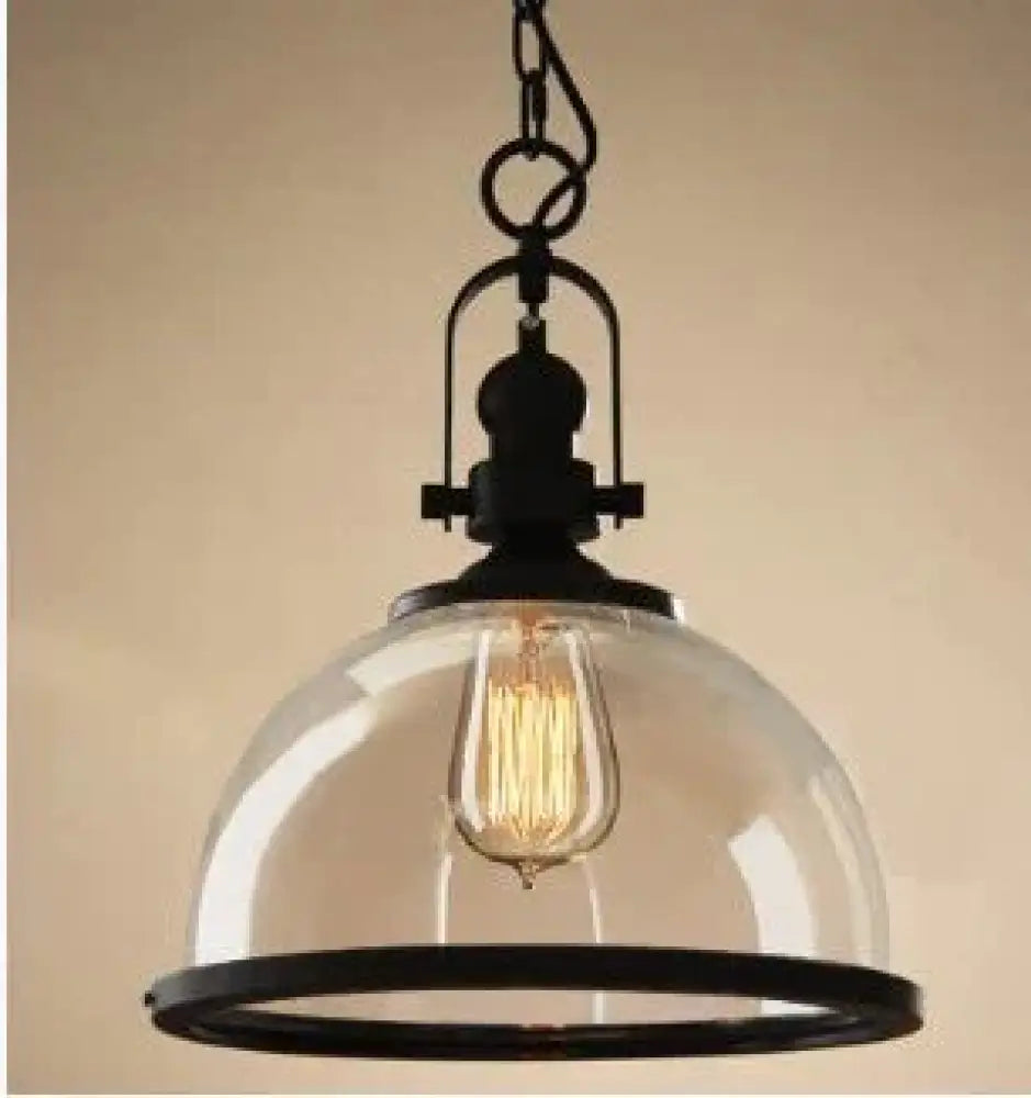 Retro Chandelier Creative Personality L Coffee Restaurant Living Room Bar Glass Lamps E / No Bulb