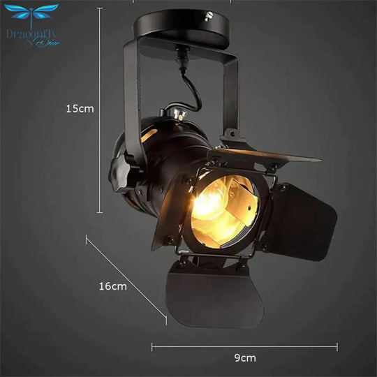 Retro Industrial Led Ceiling Light E27 Bulb Indoor Spot Lamp For Coffee Shop Clothing Store Bar Art