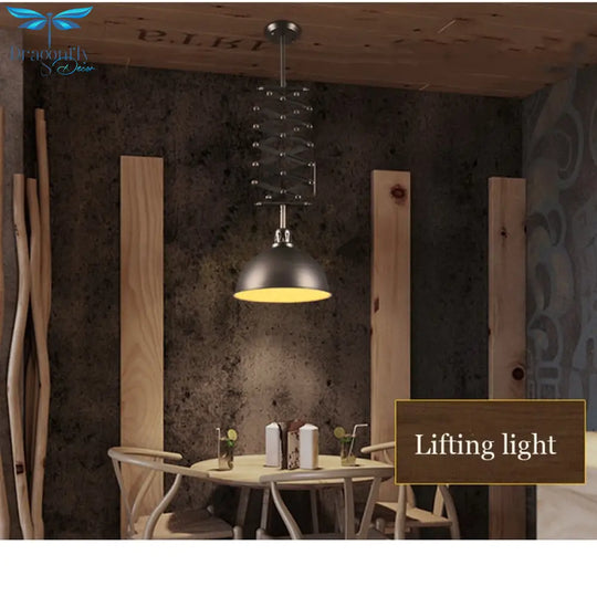 Retro Loft Pendant Lamp Bar Kitchen Office Study Dining Room Headlight Club Cafe Restaurant Pub