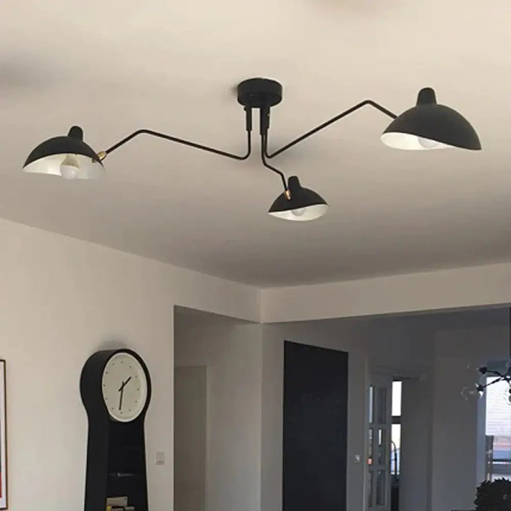 Retro Serge Mouille Pendant Lights Nordic Industrial Simple Led Spider Adjustable Lamp Living