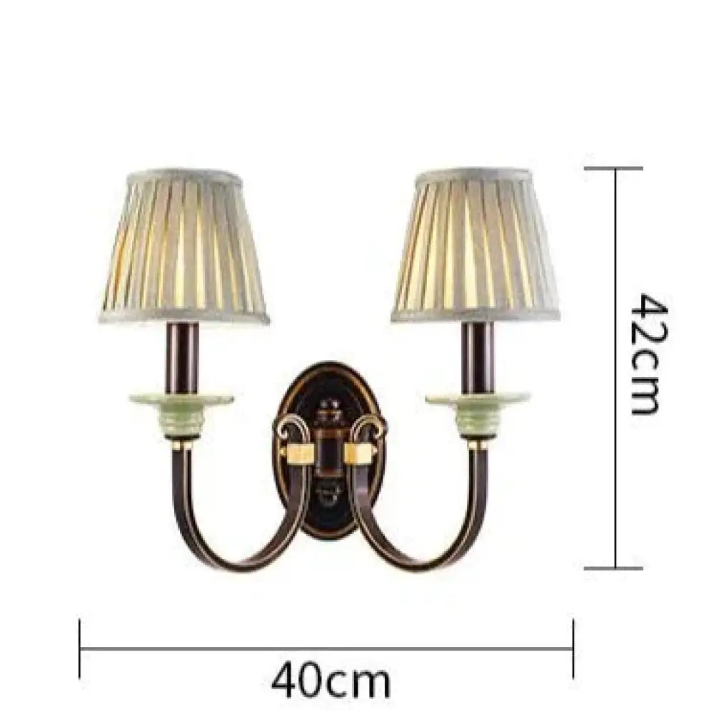 Retro Style Bedroom Bedside Lamp Full Copper Wall Double / No Light Source Lamps