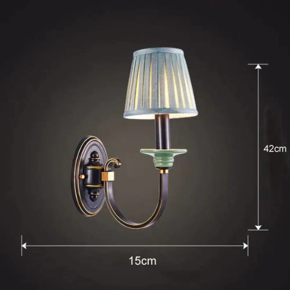 Retro Style Bedroom Bedside Lamp Full Copper Wall Single / No Light Source Lamps
