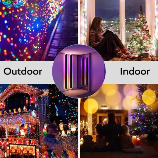 Rgb Wall Light Modern Outdoor Porch Colored Light Party Intelligent Remote Control Balcony Terrace