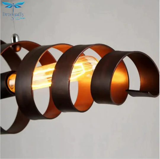 Rocco - Retro Vintage Spiral Spring Industrial Hanging Pendant Light