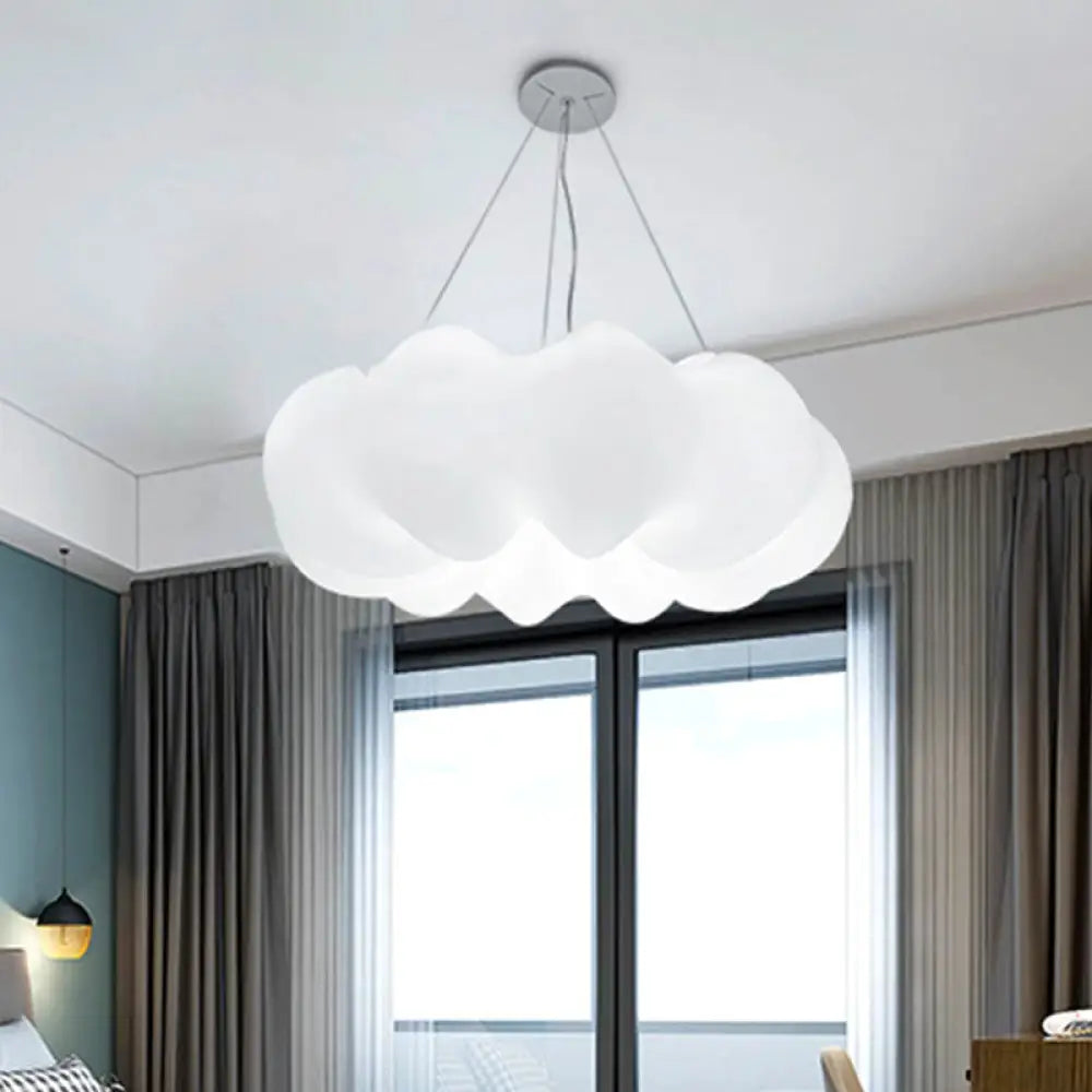 Rosanna - Cloud Bistro Pendant Lamp: Plastic Minimalist Led Ceiling Light White
