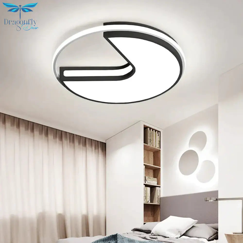 Round Light In The Bedroom Small Apartment Led Ceiling Lamp