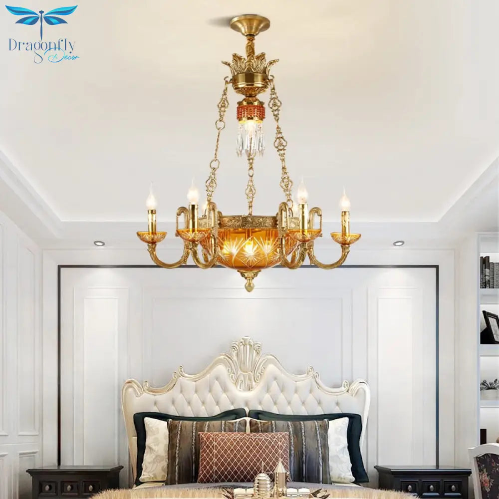 Royal Palace - European Luxury Full Copper Art Deco Chandelier Chandelier