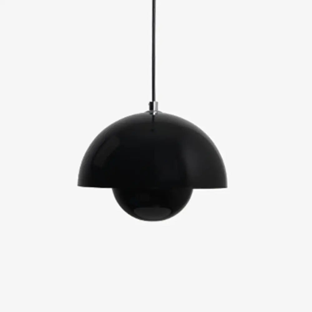 Sara - Nordic Bud Shaped Ceiling Light: Metallic Pendant For Dining Room Black / 10