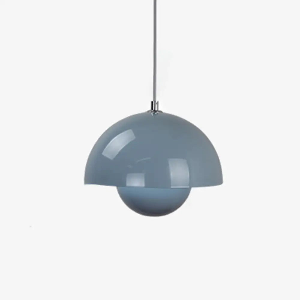 Sara - Nordic Bud Shaped Ceiling Light: Metallic Pendant For Dining Room Grey / 10