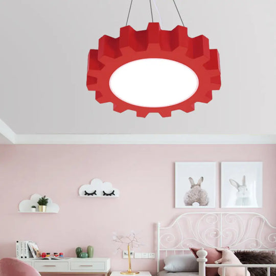 Serena - Colorful Candy Led Pendant Light For Creative Kindergarten Decor Red / Warm 16