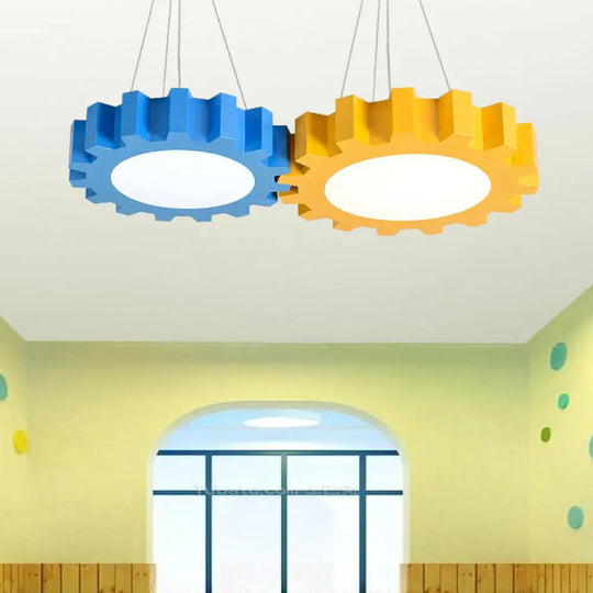 Serena - Colorful Candy Led Pendant Light For Creative Kindergarten Decor Yellow / Warm 16