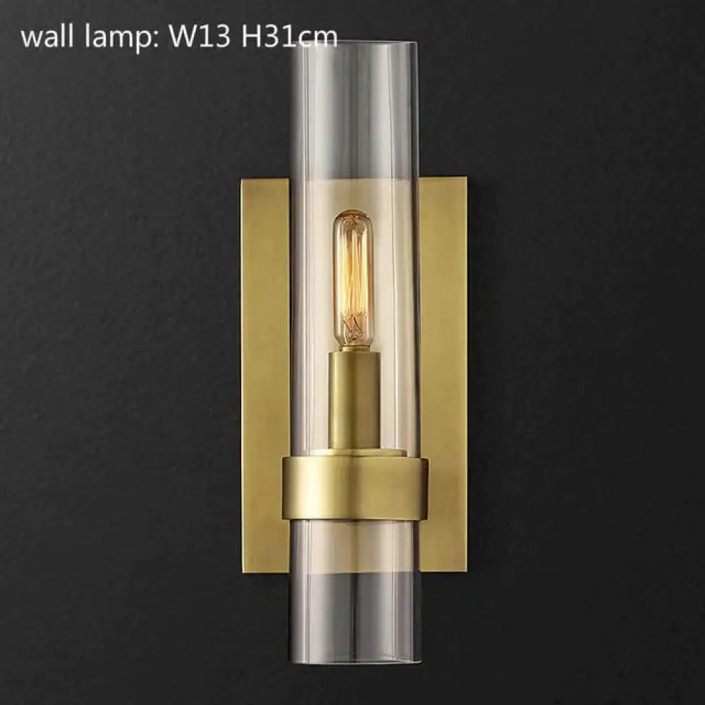 Serenity - American Loft Lighting Clear Glass Round Chandelier W13 H31Cm / Black Color