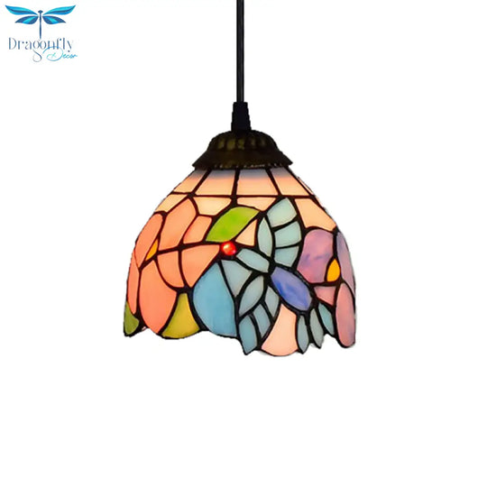 Serenity - Tiffany Dragonfly Ceiling Pendant Lamp Stunning Stained Glass Dining