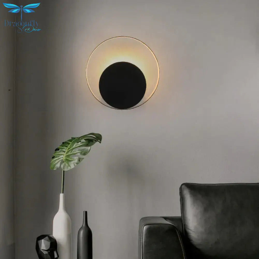 Simple Creative Living Room Wall Lamp After Modern Designer Art Bedroom Bedside Model Copper Lamps