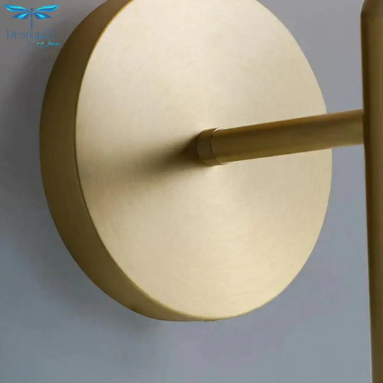 Simple Nordic Modern Bedroom Bedside Copper Wall Lamp Lamps