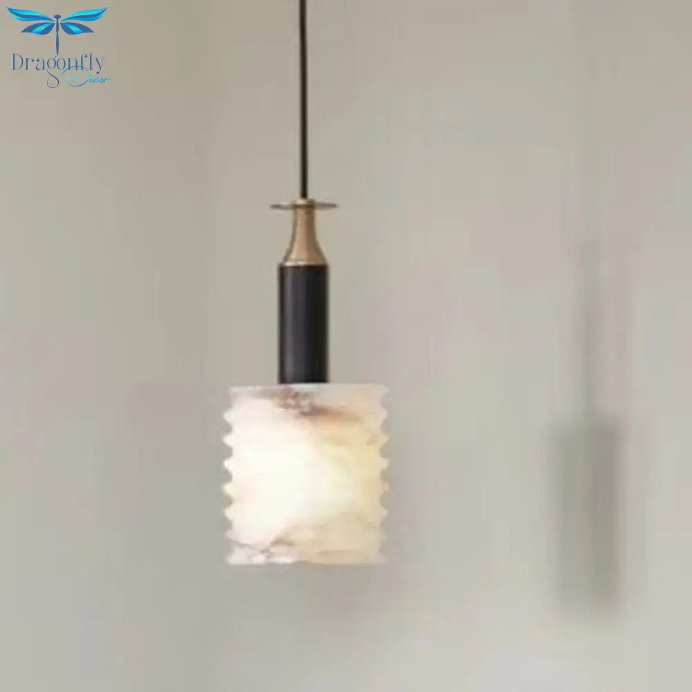 Sleek Marble Pendant Lamp With Copper Accents - A Nordic Designer Fixture For Restaurants Bars
