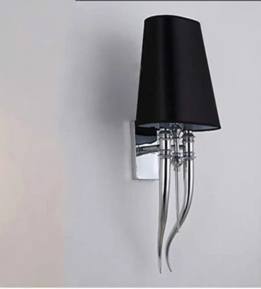 Sonja - Creative Modern Led Wall Lamp For Hotels Dining Room Living Room Bedroom Black / H 58Cm