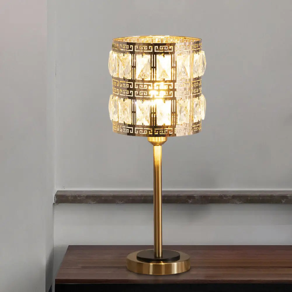 Sophie - Cylindrical Table Lamp Brass / B
