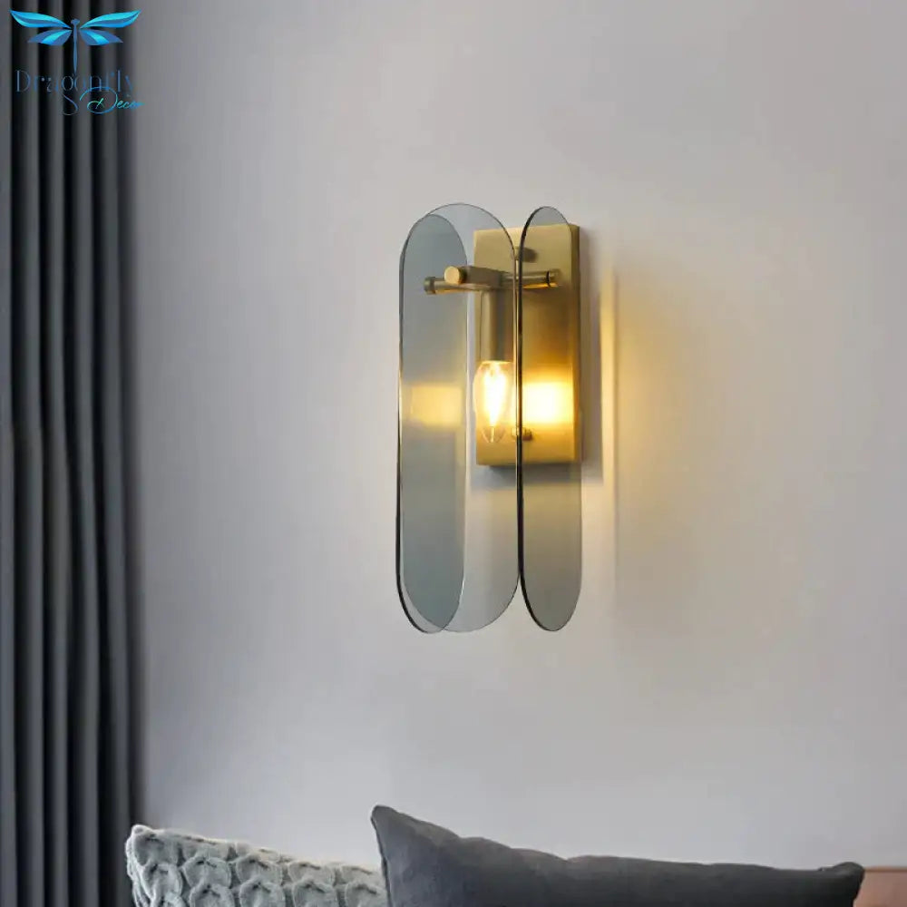 The Living Room Background Copper Wall Lamp Lamps