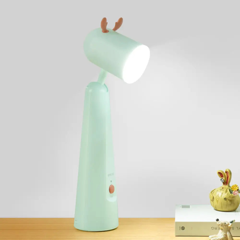 Tien Kuan - Kid’s Kids Antler Adjustable Desk Lamp Plastic Bedroom Led Reading Book Light In