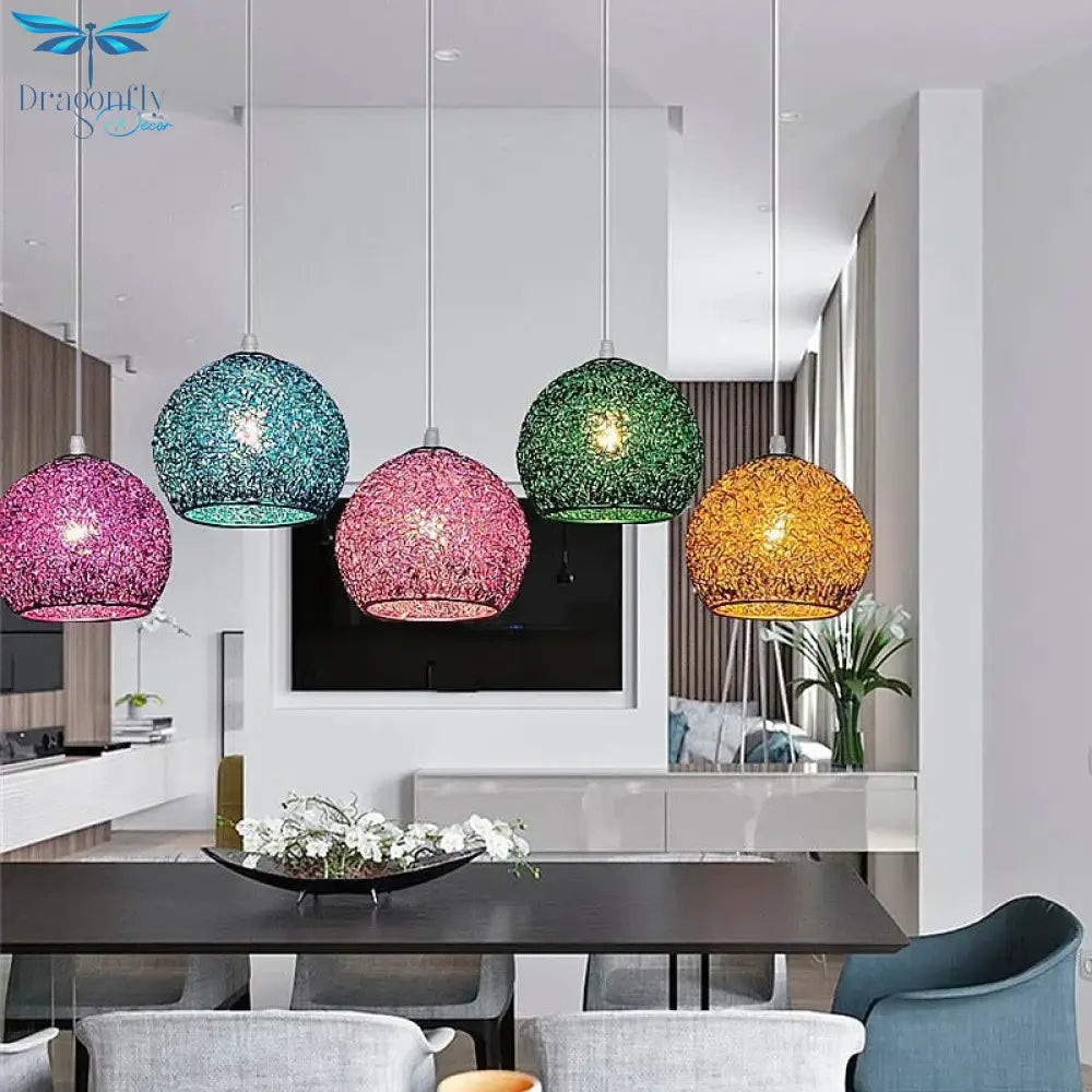 Tiffany Mosaic Pendant Lamps European Garden Creative Modern E27 Lamp Single Head Restaurant Cafe
